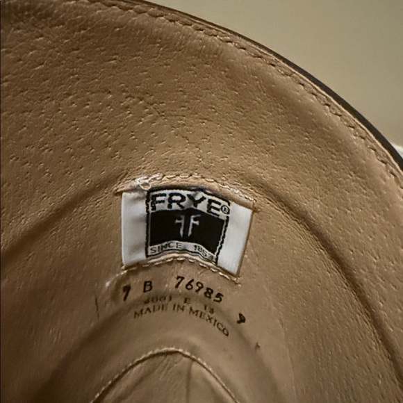 Frye Black Leather Heeled Boots - Picture 6 of 10